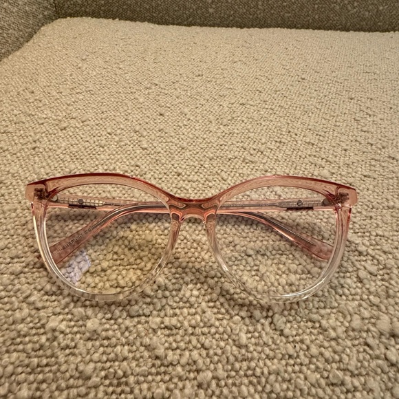 QUAY All Nighter Blue Light Glasses Pink and Clear Frame Bluelight Blocking Lens - Picture 2 of 9